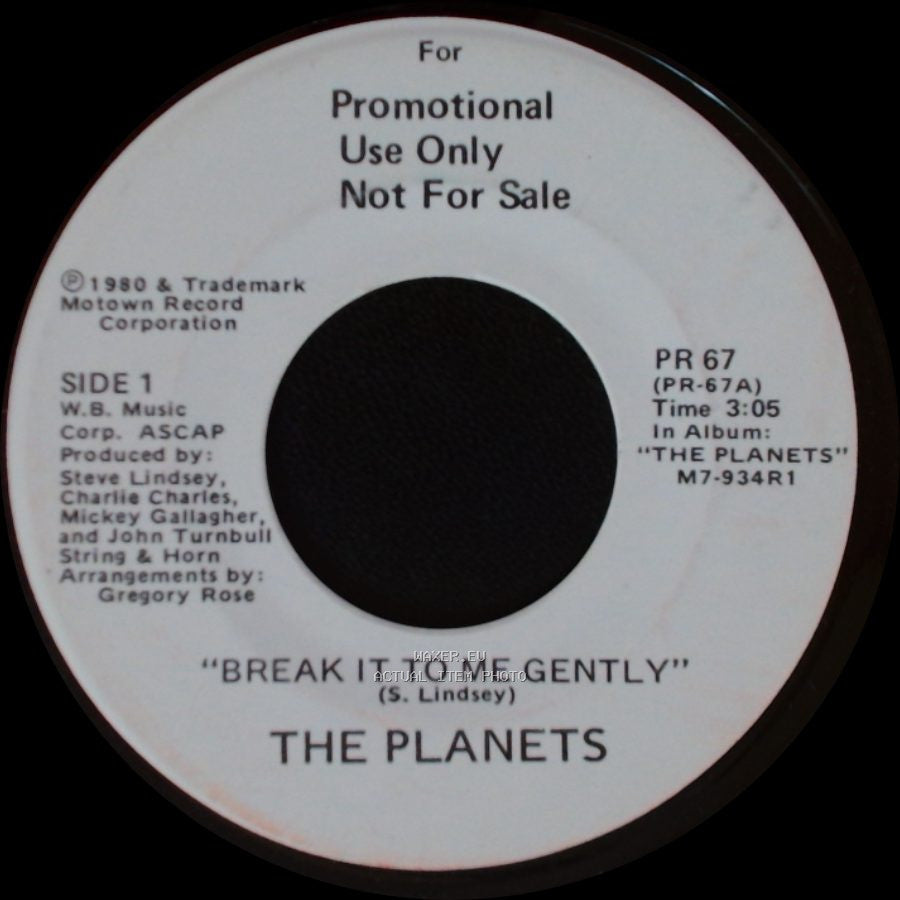 The Planets - Break It To Me Gently / Medley: "Lines" "Iron To Iron" "Mile High" side A