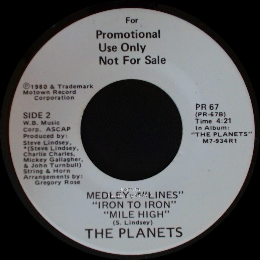 The Planets - Break It To Me Gently / Medley: "Lines" "Iron To Iron" "Mile High" side B