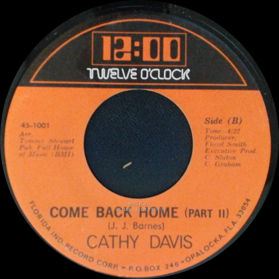 Cathy Davis - Come Back Home (Part Ii) / Come Back Home side A