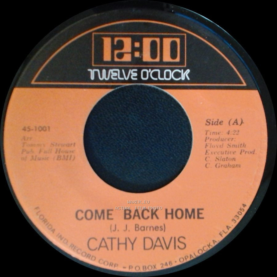 Cathy Davis - Come Back Home (Part Ii) / Come Back Home side B
