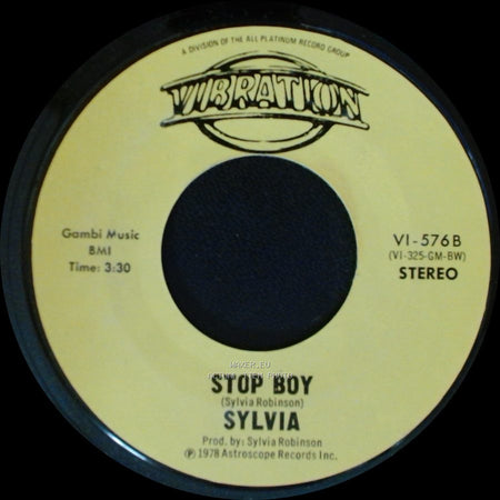 Sylvia - Stop Boy / Automatic Lover side A