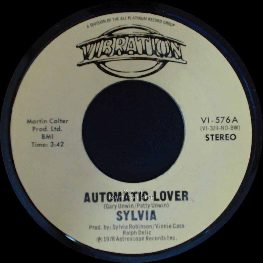 Sylvia - Stop Boy / Automatic Lover side B
