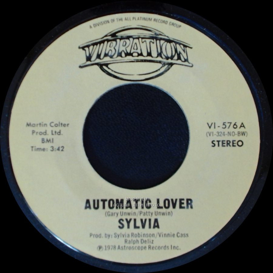 Sylvia - Stop Boy / Automatic Lover side A