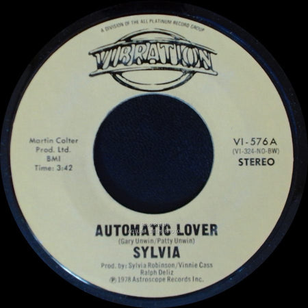 Sylvia - Stop Boy / Automatic Lover side A