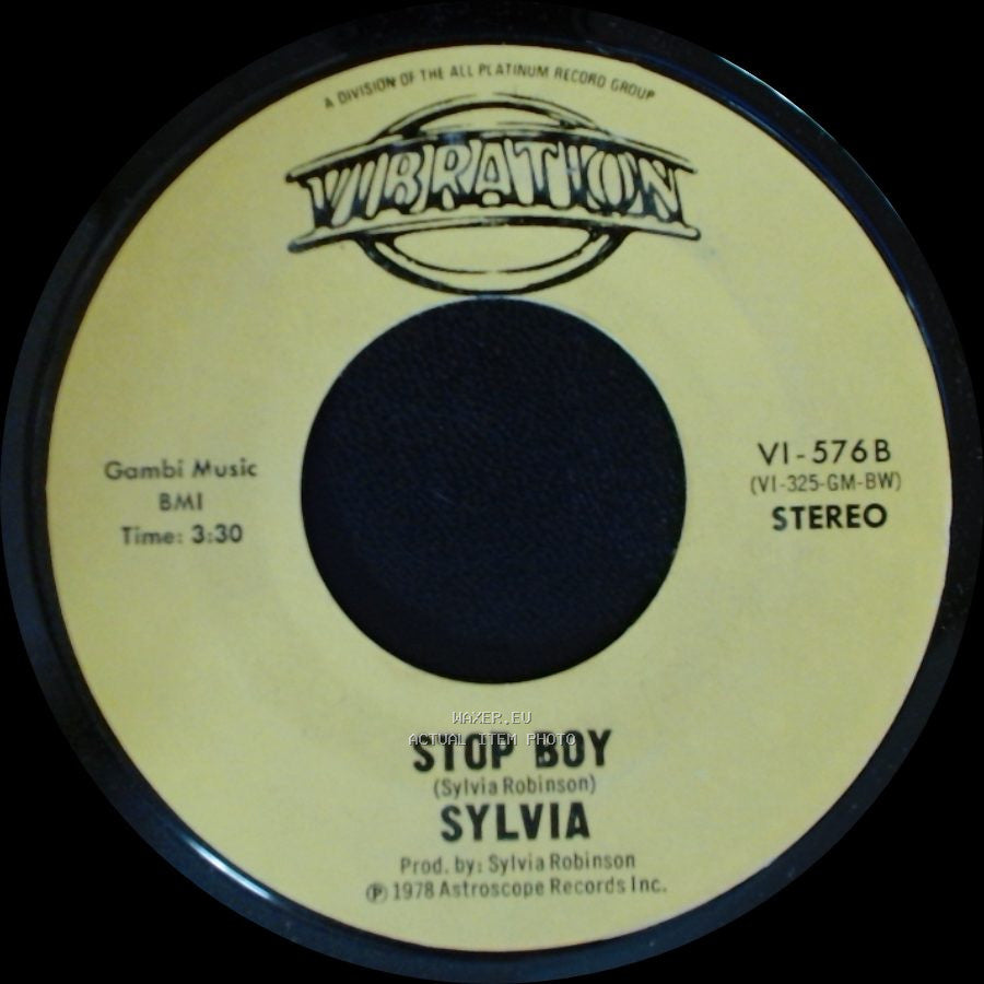 Sylvia - Stop Boy / Automatic Lover side B