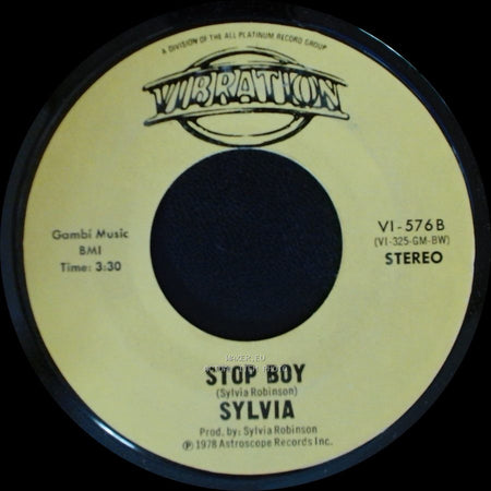 Sylvia - Stop Boy / Automatic Lover side B