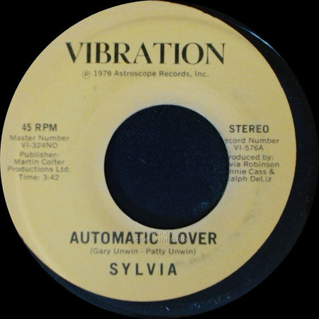 Sylvia - Stop Boy / Automatic Lover side A