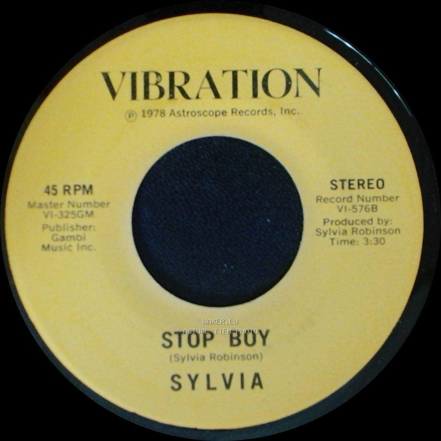 Sylvia - Stop Boy / Automatic Lover side B