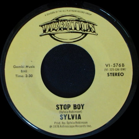 Sylvia - Stop Boy / Automatic Lover side A