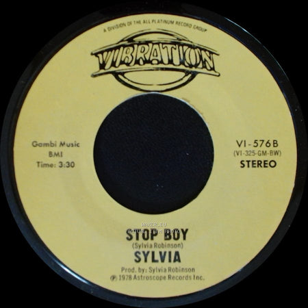 Sylvia - Stop Boy / Automatic Lover side A