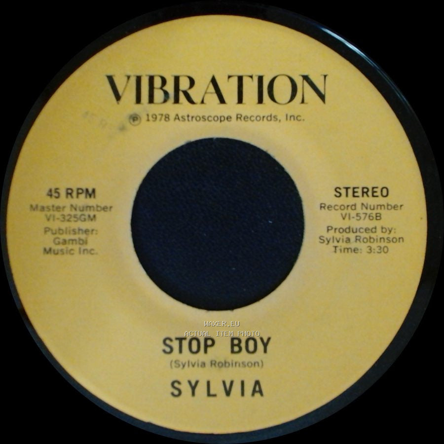Sylvia - Stop Boy / Automatic Lover side A