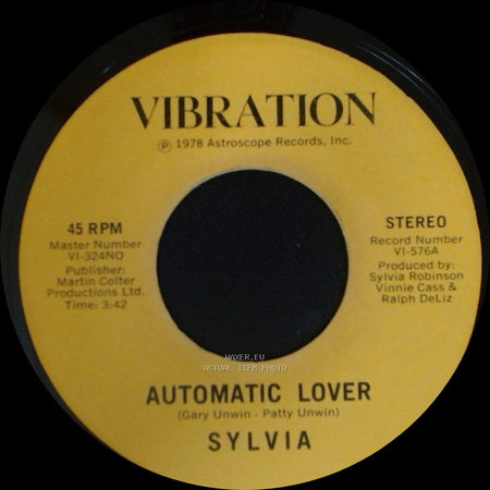 Sylvia - Stop Boy / Automatic Lover side B