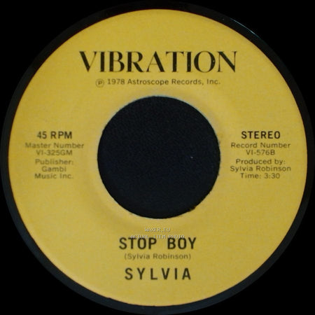 Sylvia - Stop Boy / Automatic Lover side A
