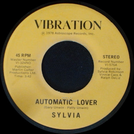 Sylvia - Stop Boy / Automatic Lover side B