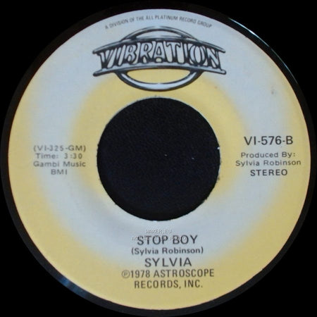 Sylvia - Stop Boy / Automatic Lover side A
