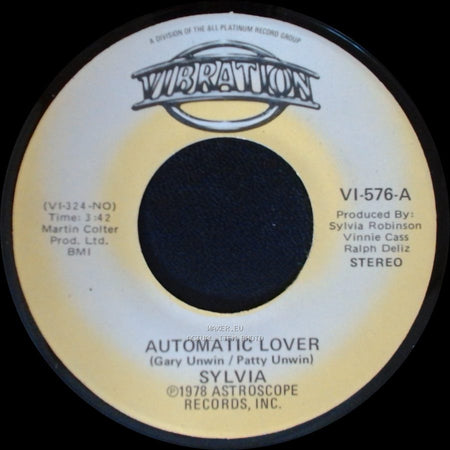Sylvia - Stop Boy / Automatic Lover side B