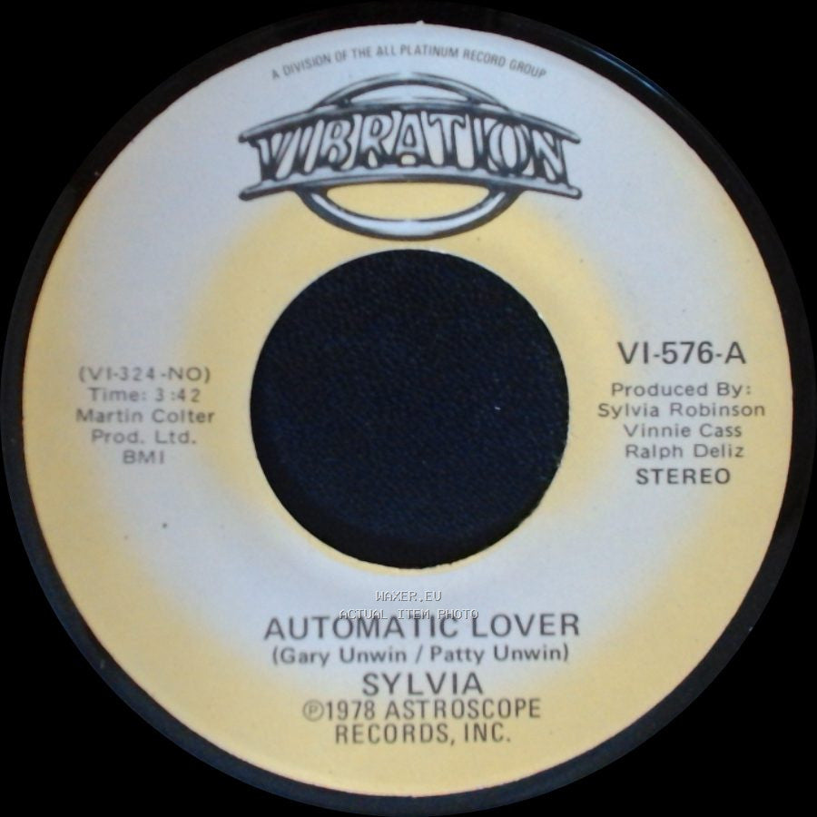 Sylvia - Stop Boy / Automatic Lover side B