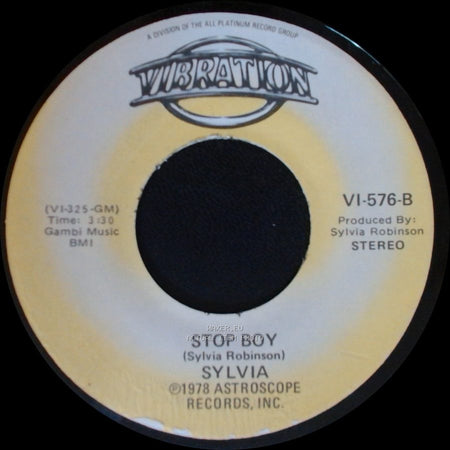Sylvia - Stop Boy / Automatic Lover side B