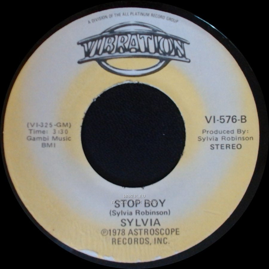 Sylvia - Stop Boy / Automatic Lover side B