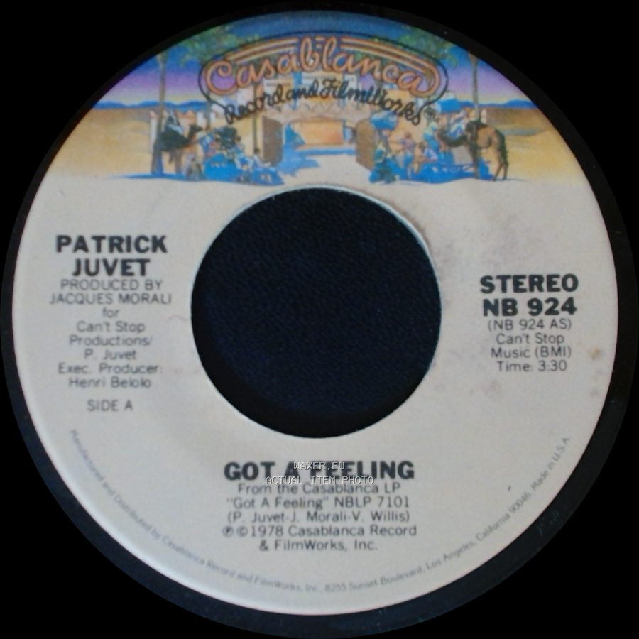 Patrick Juvet - Got A Feeling / I Love America side A