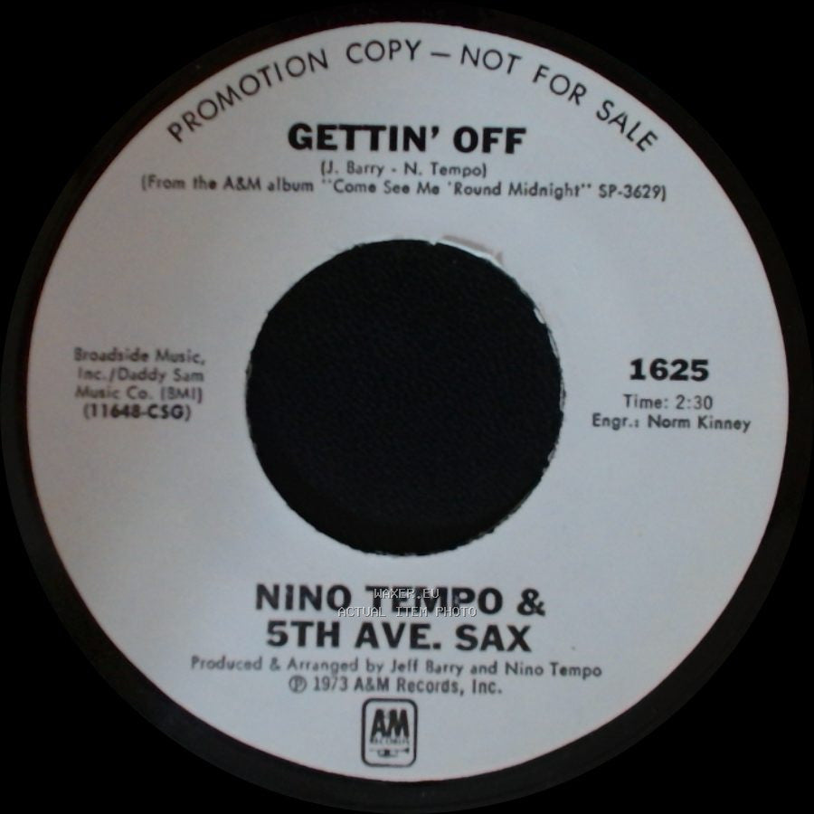 Nino Tempo & 5Th Ave. Sax - Don't Stop Now / Gettin' Off side B