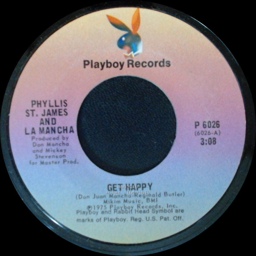 Phyllis St. James And La Mancha - Get Happy / Peace In Mind side A