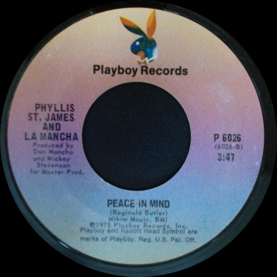 Phyllis St. James And La Mancha - Get Happy / Peace In Mind side B