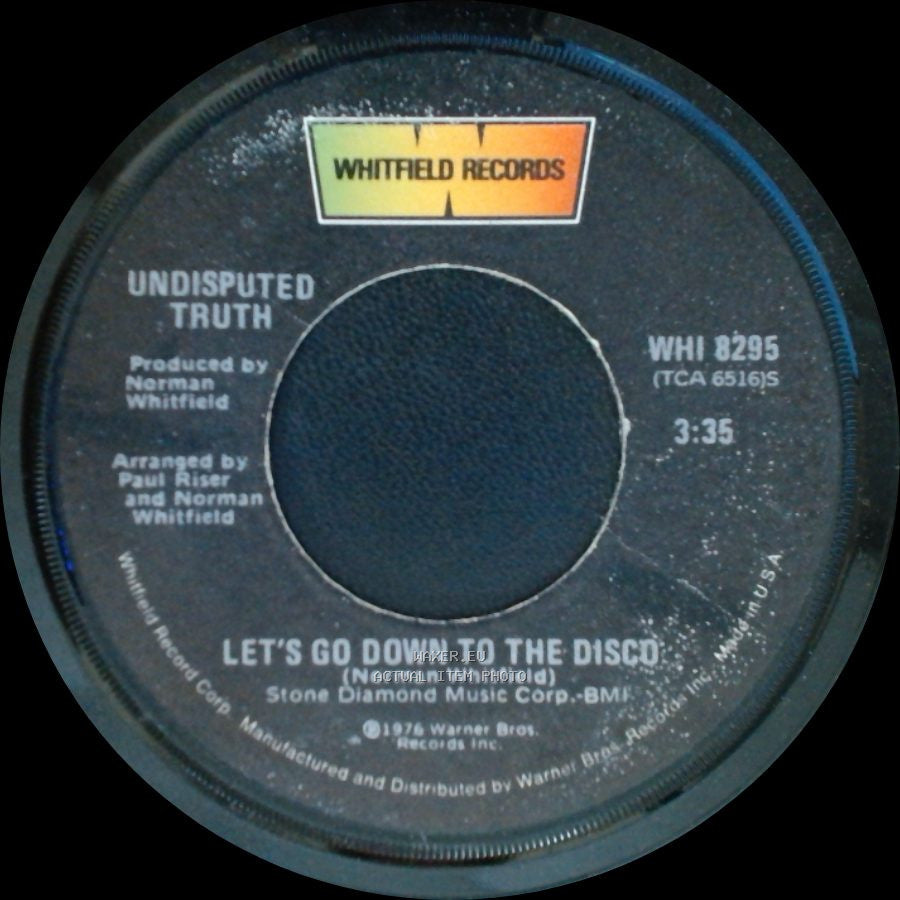 Undisputed Truth - Loose / Let's Go Down To The Disco side B