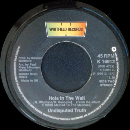 Undisputed Truth - Let's Go Down To The Disco / Hole In The Wall side B