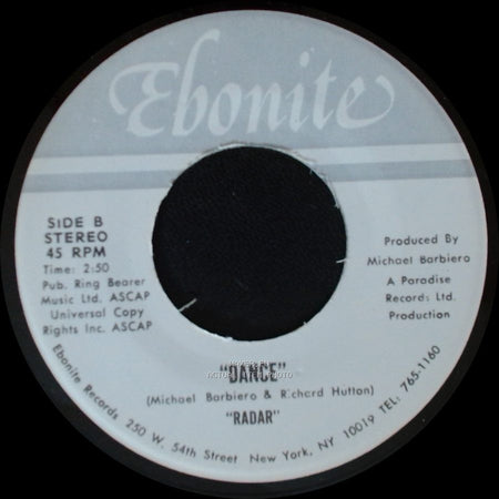 Unknown Artist - "Citizen's Band" "Radar" / Dance "Radar" side B