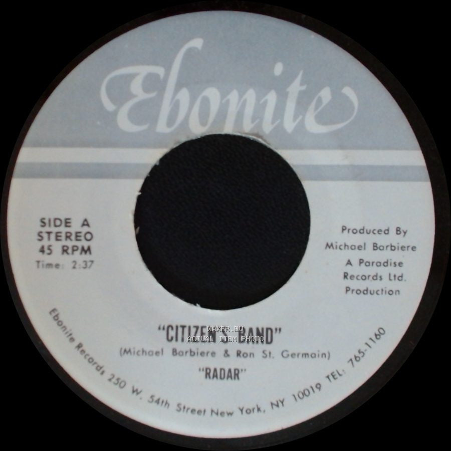 Citizen's Band - Radar / "Dance" "Radar" side A