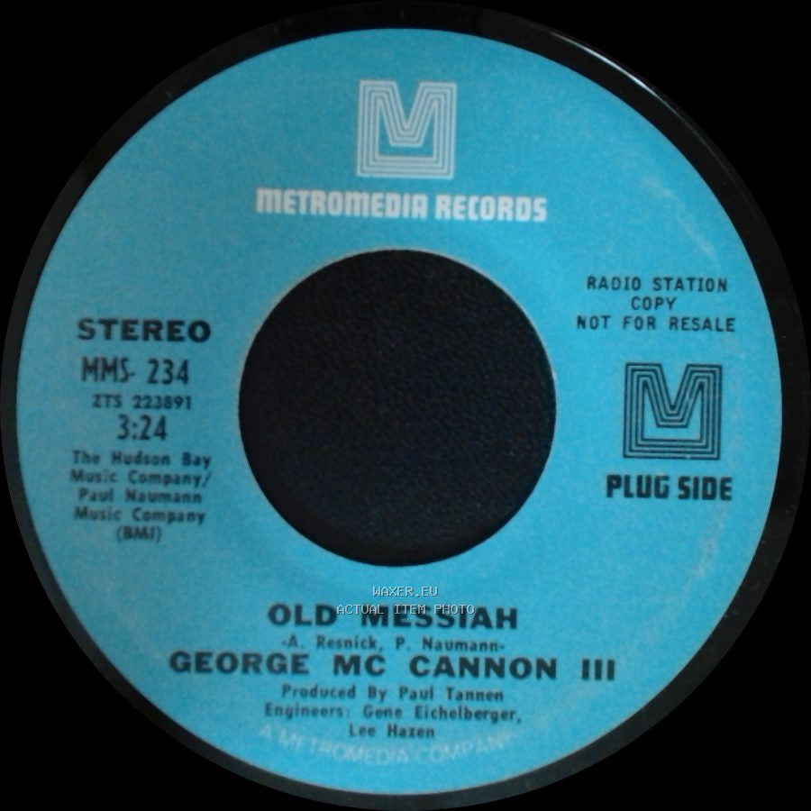George Mc Cannon Iii - Old Messiah / Old Messiah side A