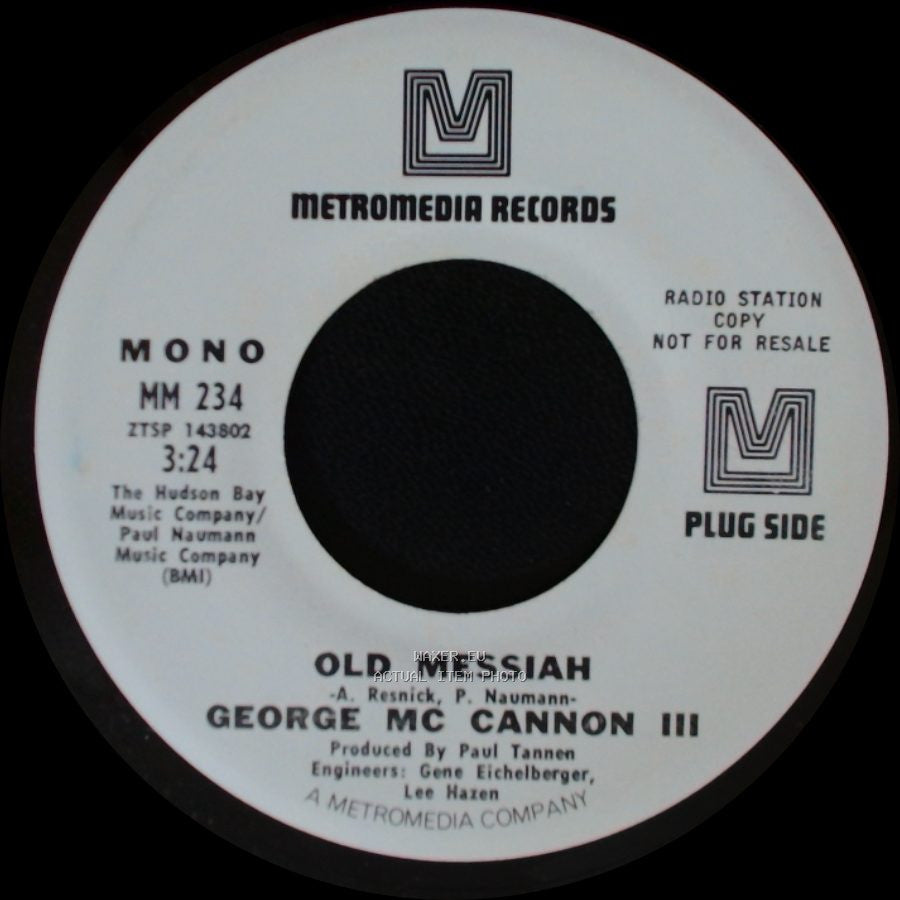 George Mc Cannon Iii - Old Messiah / Old Messiah side B