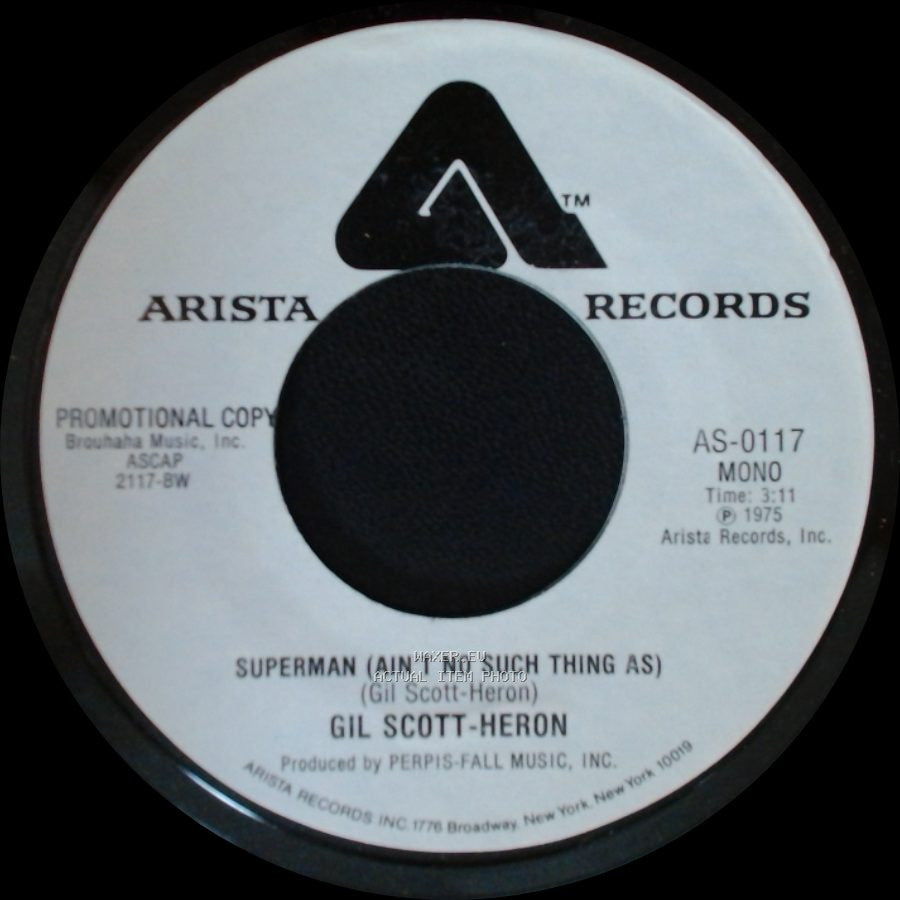Gil Scott-Heron - Superman (Ain't No Such Thing As) / Superman (Ain't No Such Thing As) side B