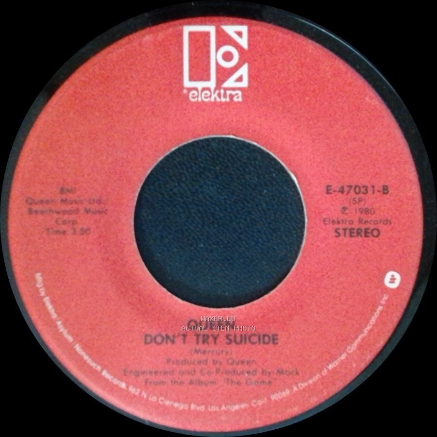 Queen - Another One Bites The Dust / Don't Try Suicide side B
