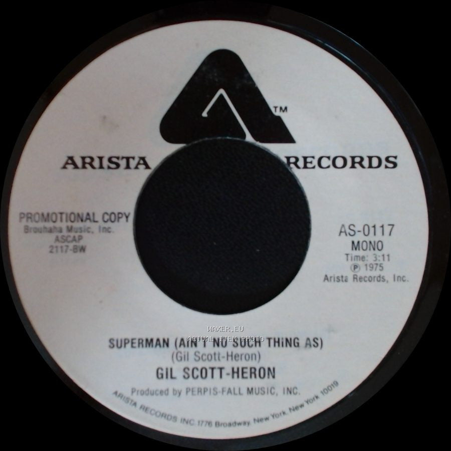Gil Scott-Heron - Superman (Ain't No Such Thing As) / Superman (Ain't No Such Thing As) side B