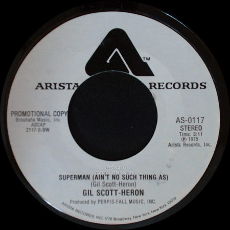 Gil Scott-Heron - Superman (Ain't No Such Thing As) / Superman (Ain't No Such Thing As) side A