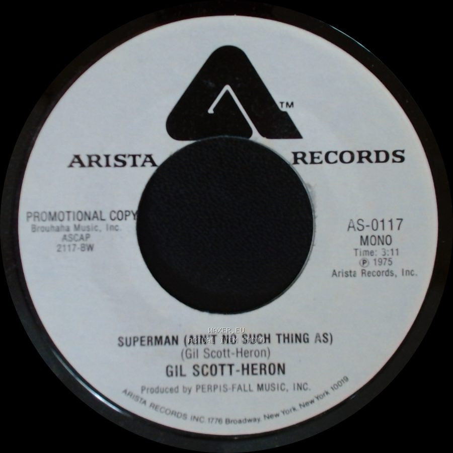 Gil Scott-Heron - Superman (Ain't No Such Thing As) / Superman (Ain't No Such Thing As) side B