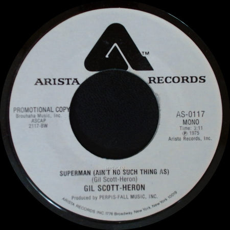 Gil Scott-Heron - Superman (Ain't No Such Thing As) / Superman (Ain't No Such Thing As) side B