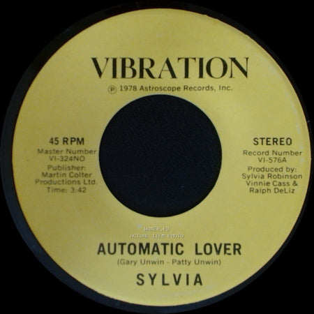 Sylvia - Stop Boy / Automatic Lover side A