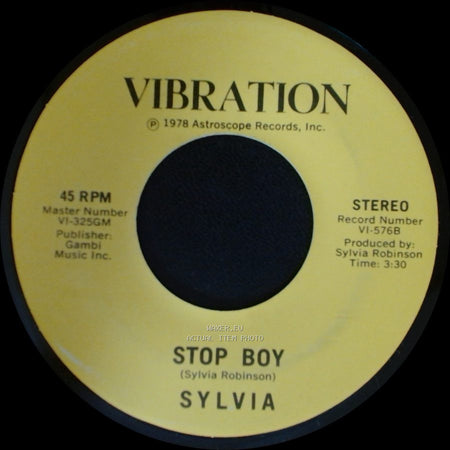 Sylvia - Stop Boy / Automatic Lover side B
