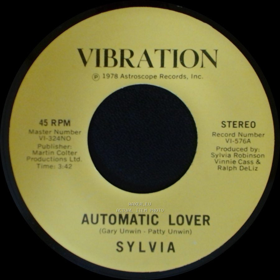 Sylvia - Stop Boy / Automatic Lover side A