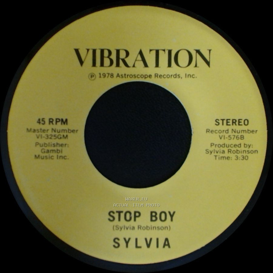 Sylvia - Stop Boy / Automatic Lover side A