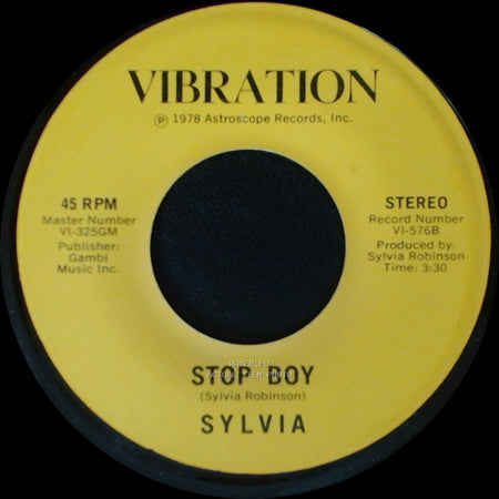 Sylvia - Stop Boy / Automatic Lover side A