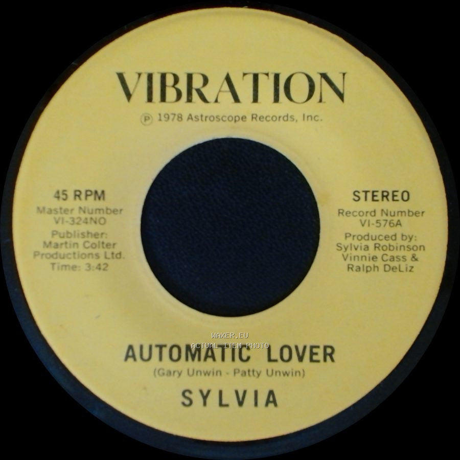 Sylvia - Stop Boy / Automatic Lover side A