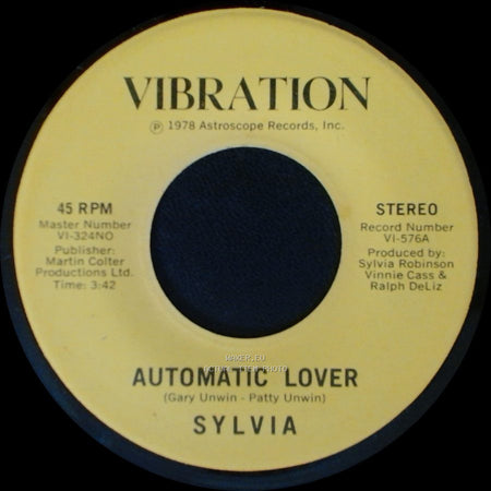 Sylvia - Stop Boy / Automatic Lover side A