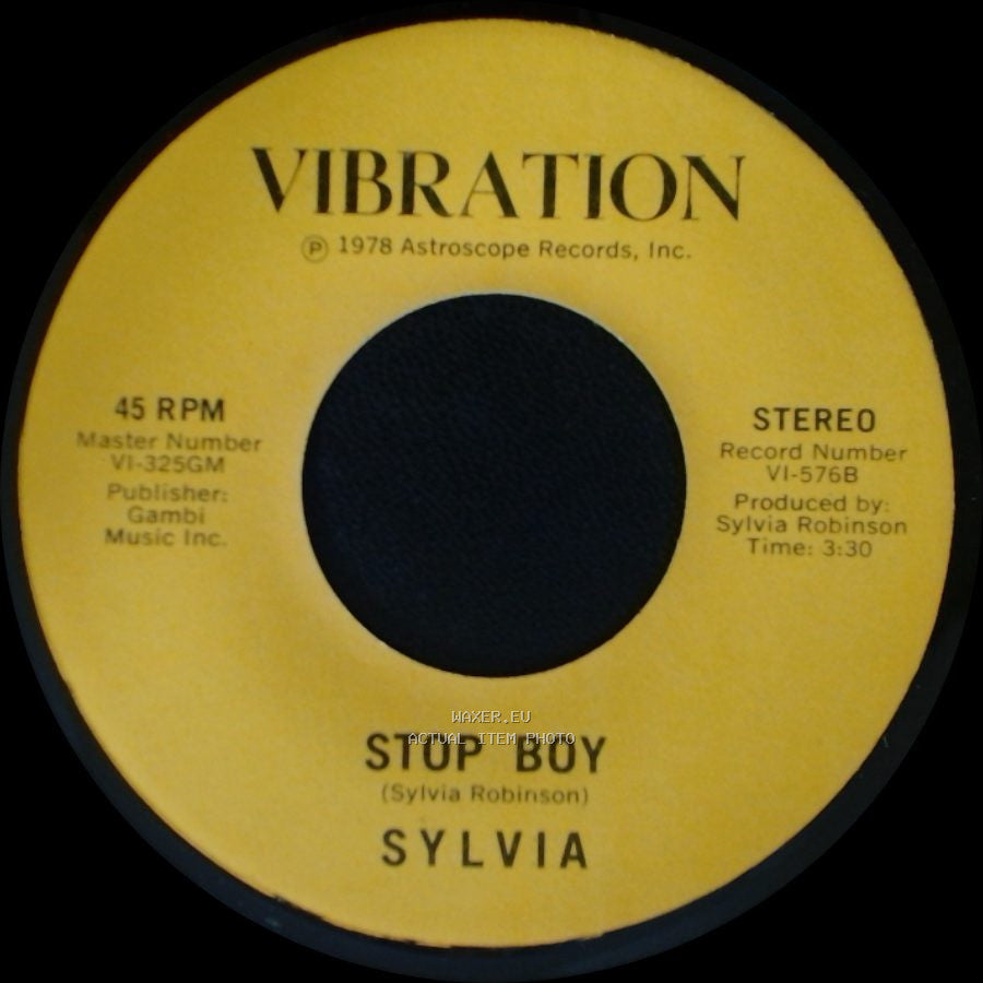 Sylvia - Stop Boy / Automatic Lover side A