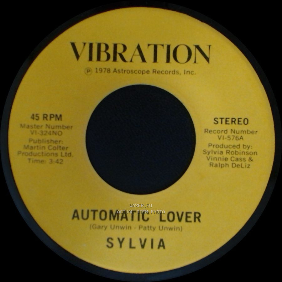 Sylvia - Stop Boy / Automatic Lover side A
