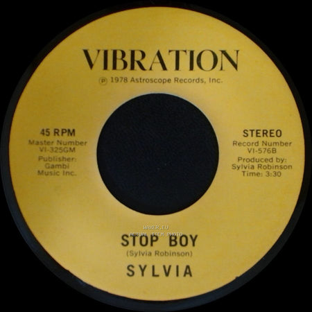 Sylvia - Stop Boy / Automatic Lover side B