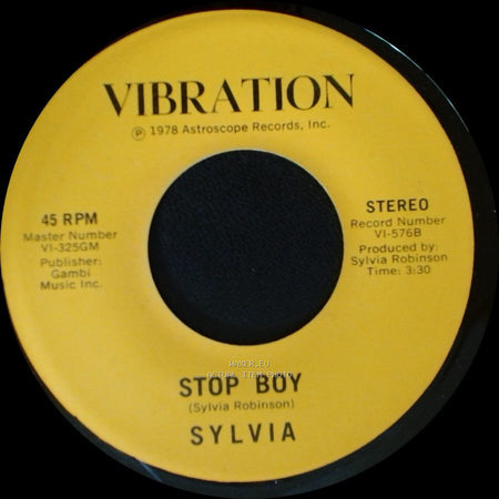 Sylvia - Stop Boy / Automatic Lover side A